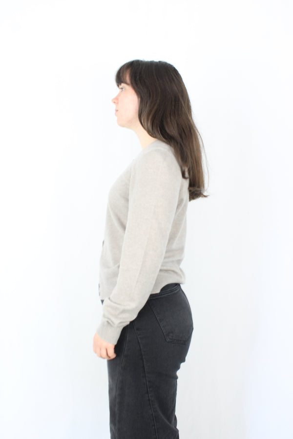 Standard Issue - Greige Cashmere Cardigan