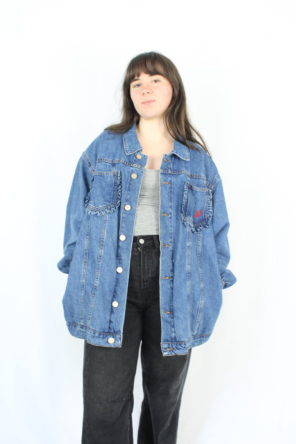 Damson Madder - Frilly Denim Jacket