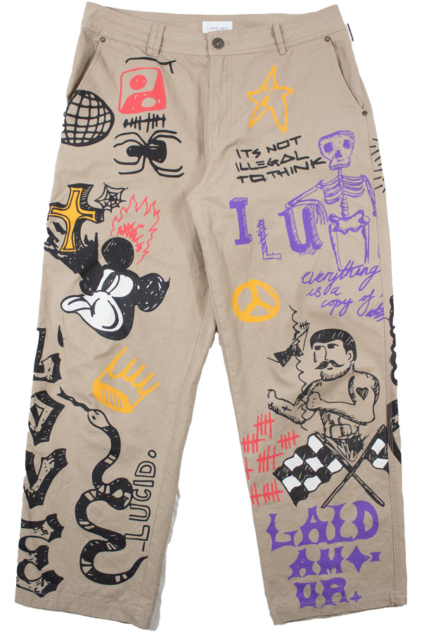 I Love Ugly - Graphic Pants