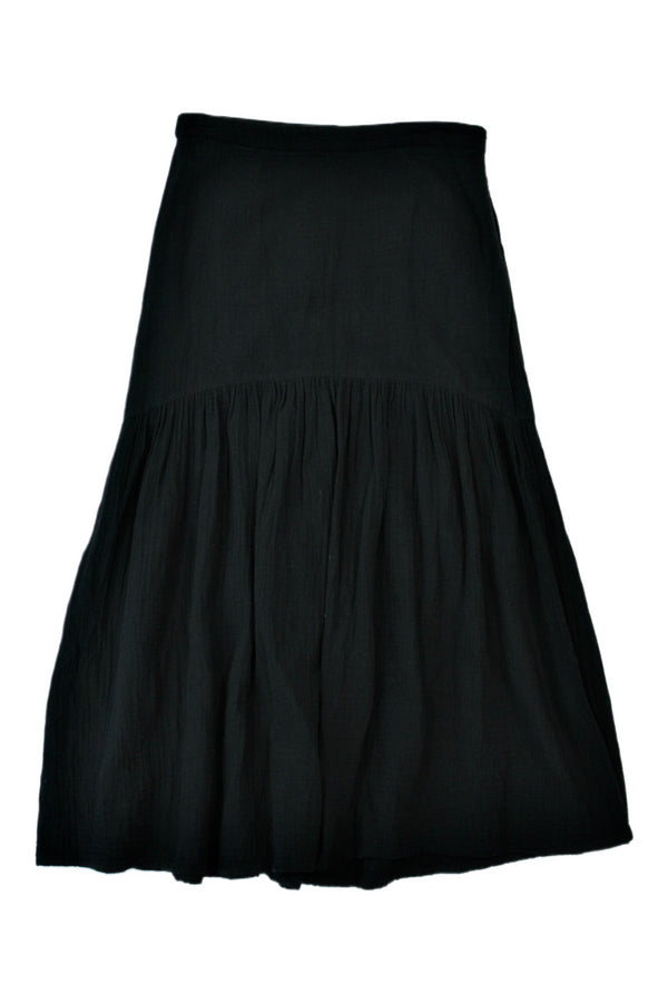 Superette - Textured Cotton Midi Skirt
