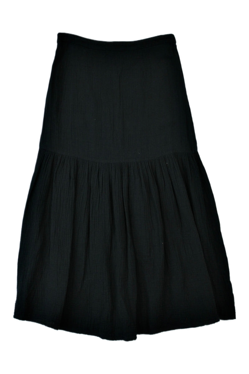 Superette - Textured Cotton Midi Skirt