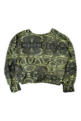 Alpha 60 - Snake Satin Crop