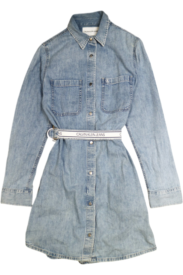 Calvin Klein - Long Sleeve Denim Dress