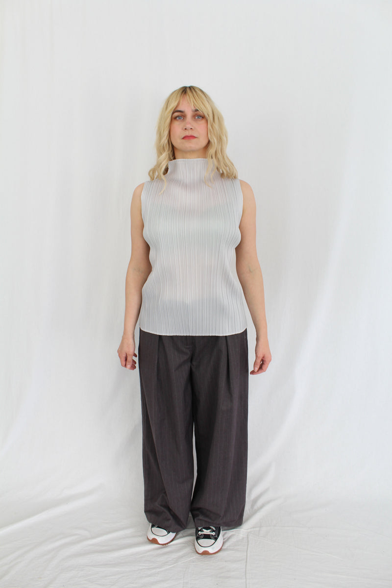 Max - Pinstripe Wide Leg Pants
