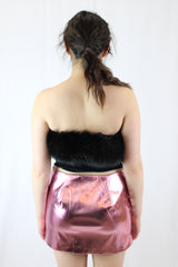 Majorelle Idina Faux Fur Tube Top