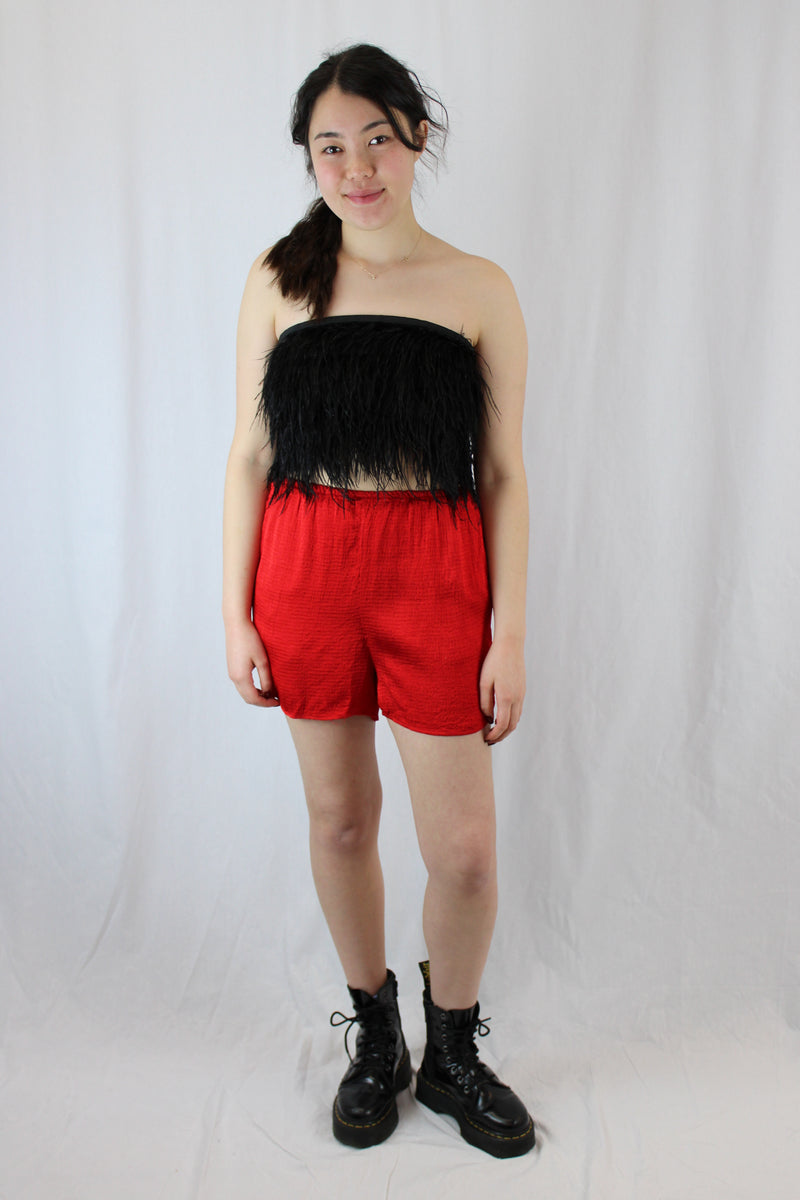 American Vintage Textured Satin Shorts