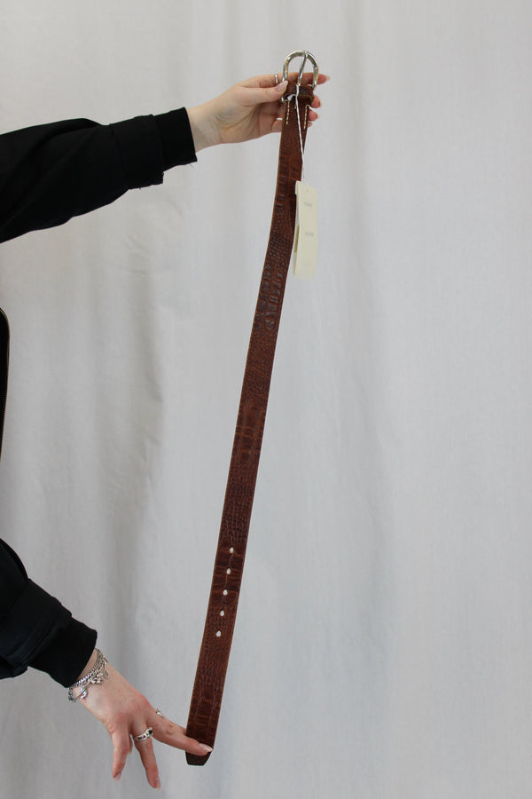Our Legacy Crocodile Embossed Belt
