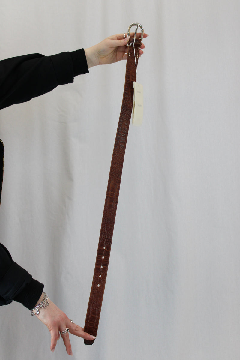 Our Legacy Crocodile Embossed Belt
