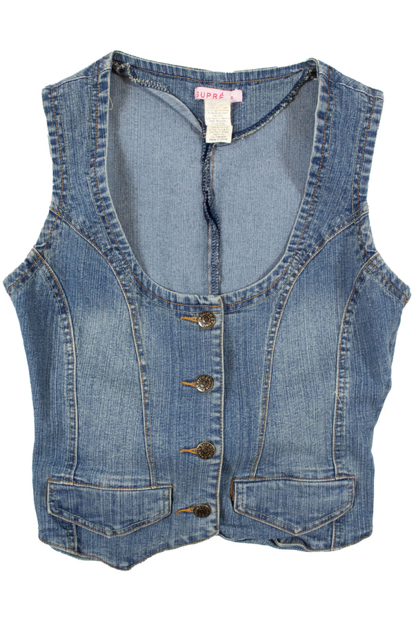 Supre - Sleeveless Denim Top