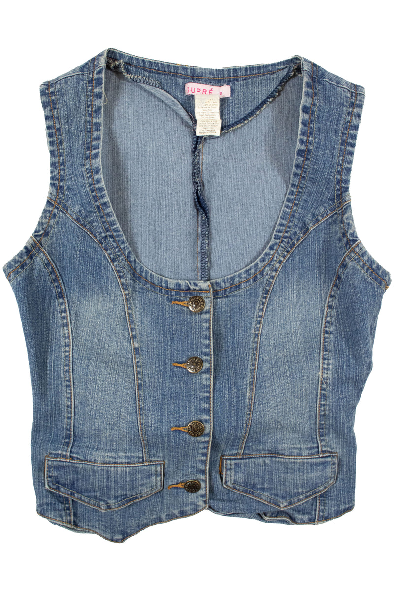 Supre - Sleeveless Denim Top