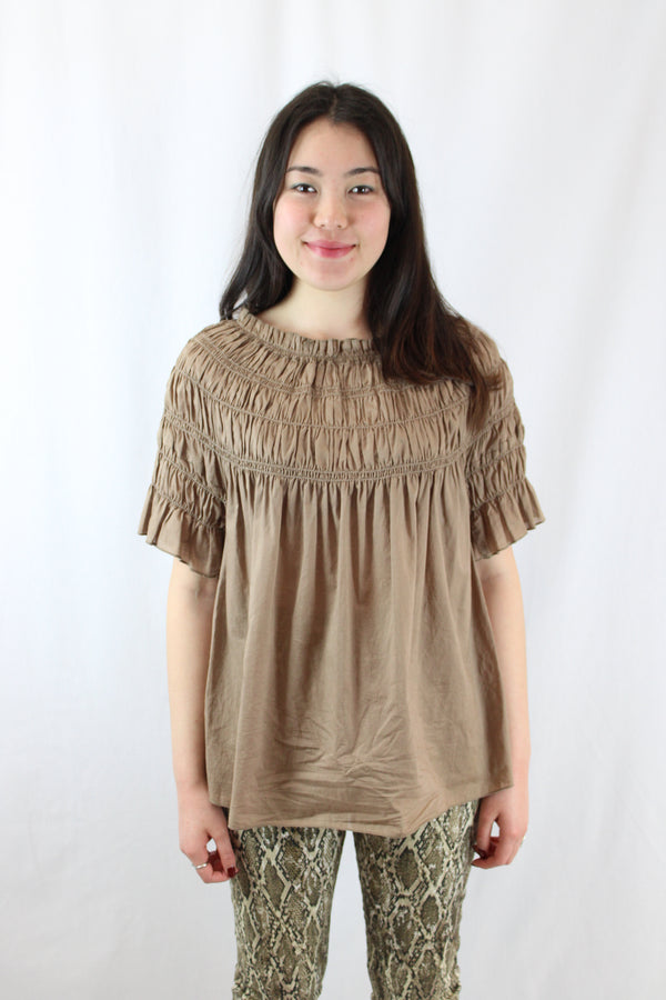 Karen Walker Shirred Blouse