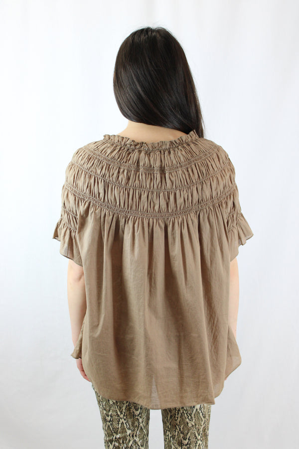 Karen Walker Shirred Blouse