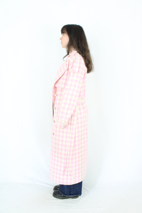 Charlo - Jazzy Gingham Trench Coat