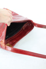 Vintage Leather Leaf Bag
