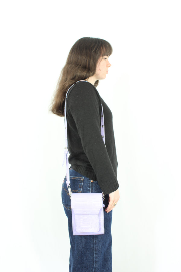 Sans Beast - Croc Leather Crossbody Bag
