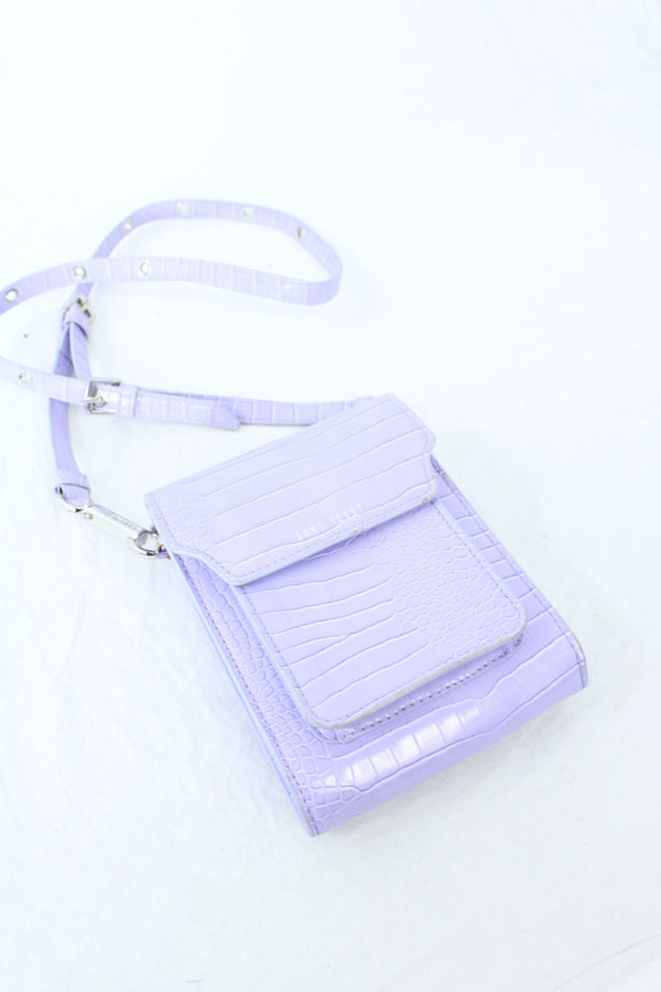 Sans Beast - Croc Leather Crossbody Bag