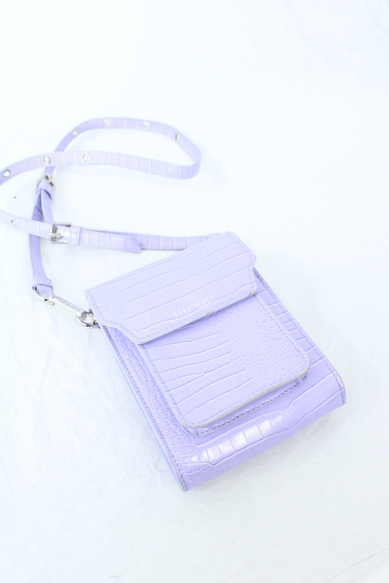Sans Beast - Croc Leather Crossbody Bag