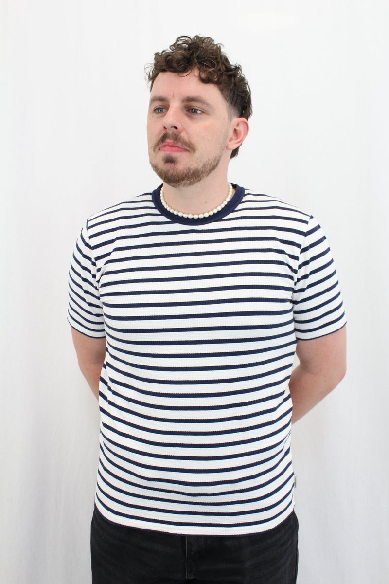 Scotch & Soda - Textured Striped Tee