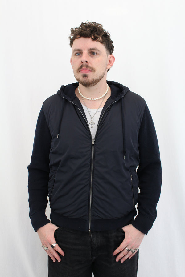Herno - 'Pique Knit & Nylon Jacket'