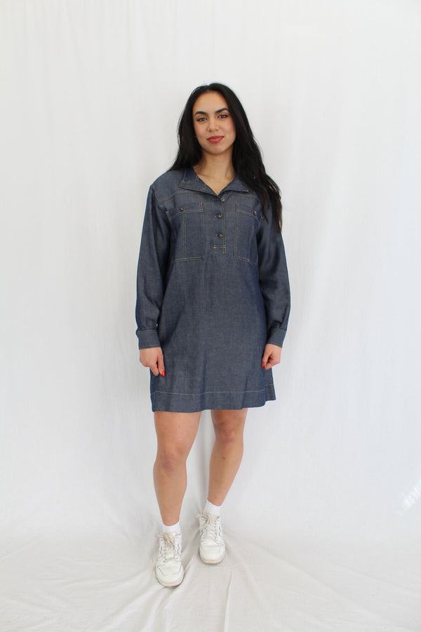 Country Road - Chambray Mini Dress