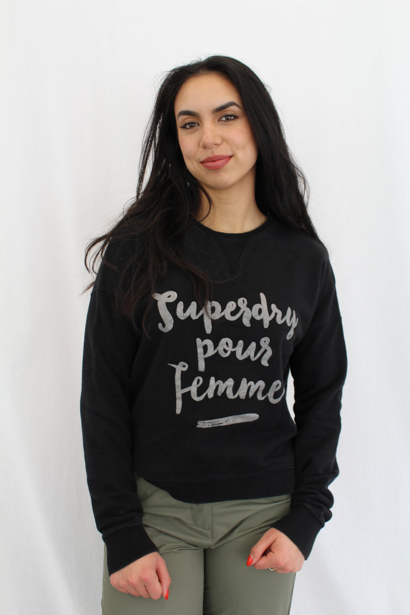 Superdry - Lettered Printed Crew
