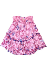 Place Du Soleil - Beachy Print Mini Skirt