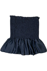 Moochi - Shirred Strapless Top