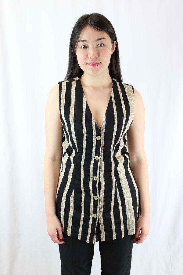 Modelisme - Striped Vintage Vest