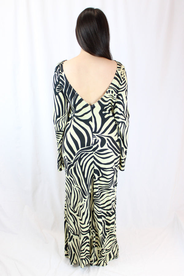ASOS - Mono Print Midi Dress