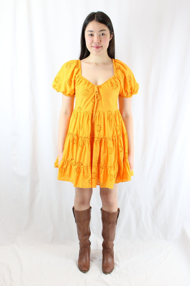 Zara - Broderie Mini Dress