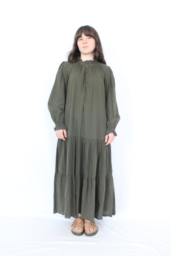 Ruby - Green Smock Dress