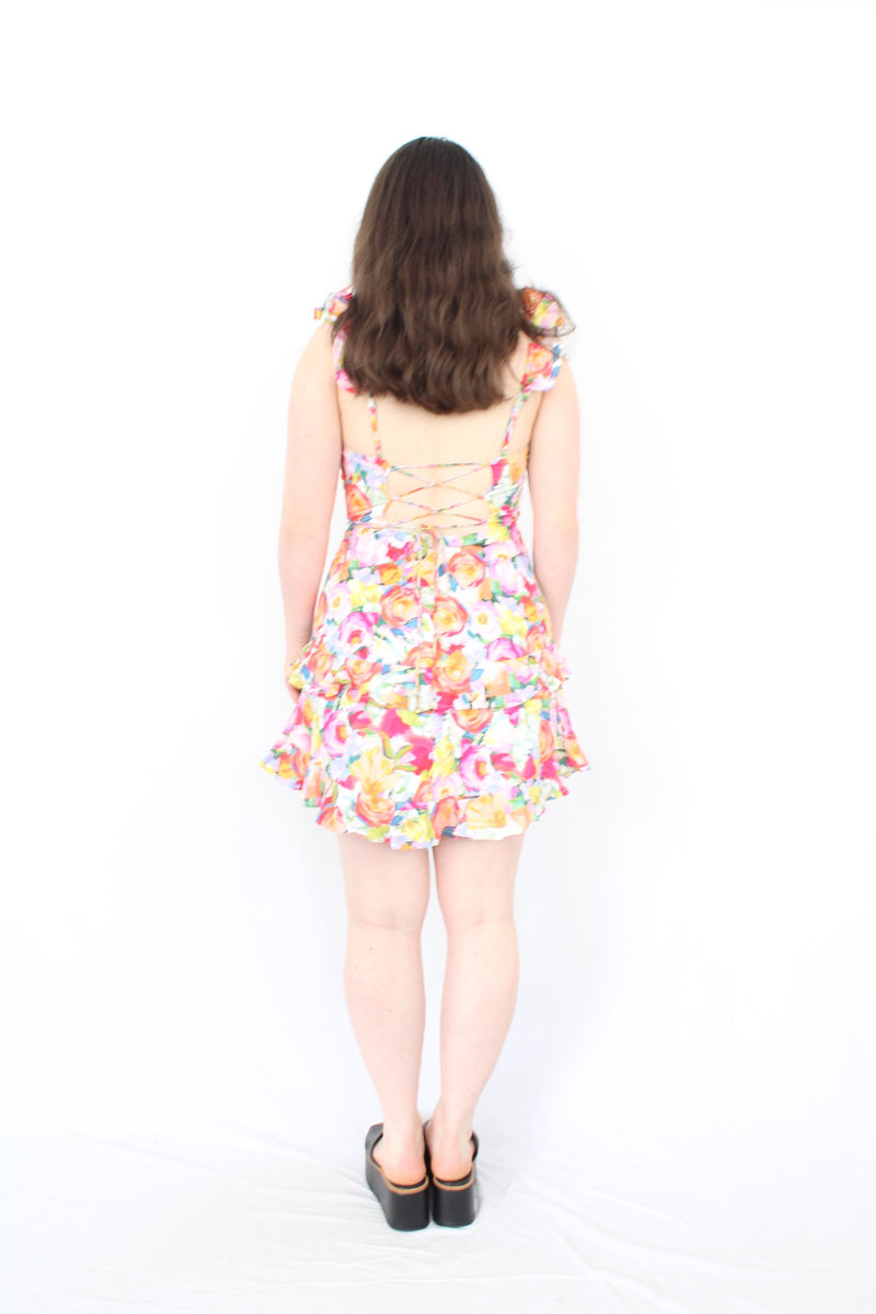 Angel Biba - Floral Mini Dress