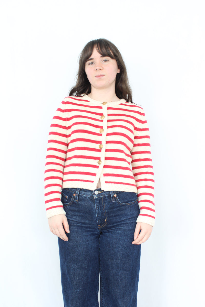 Massimo Dutti - Chunky Striped Cardigan
