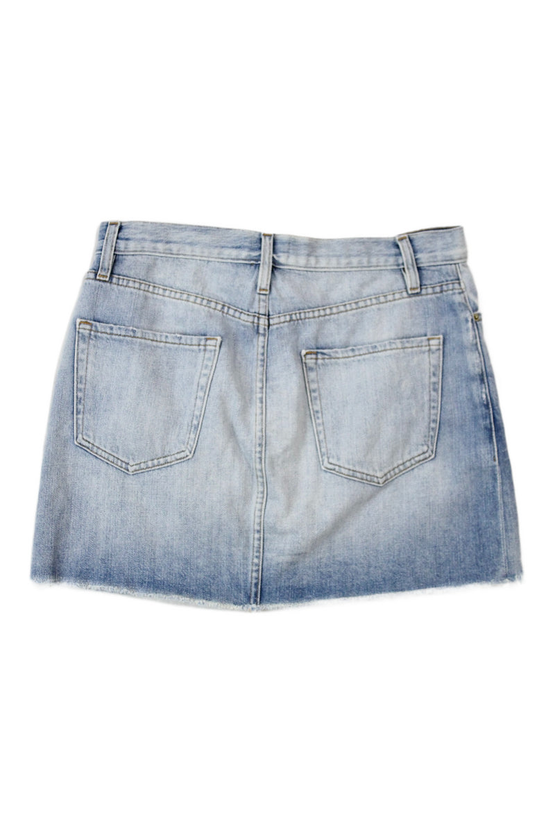 Frame Denim - Cut Off Denim Skirt