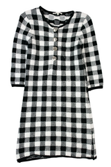 Maje - Knitted Checkerboard Dress