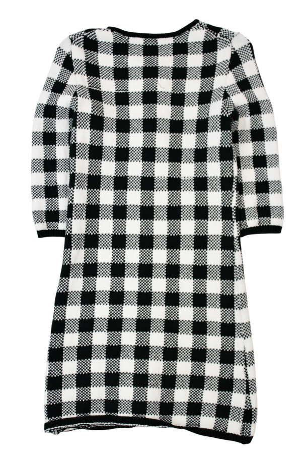 Maje - Knitted Checkerboard Dress
