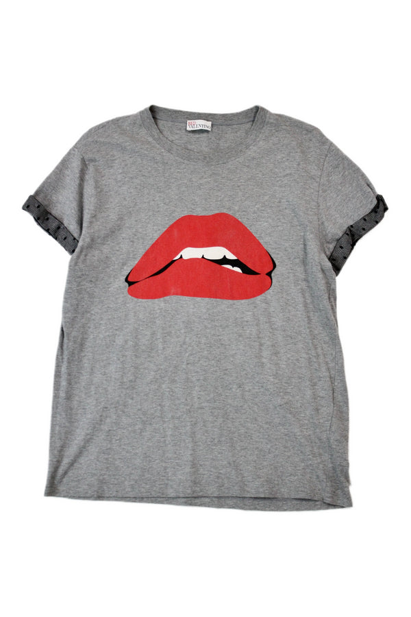 Red Valentino - Lip Bite Tee