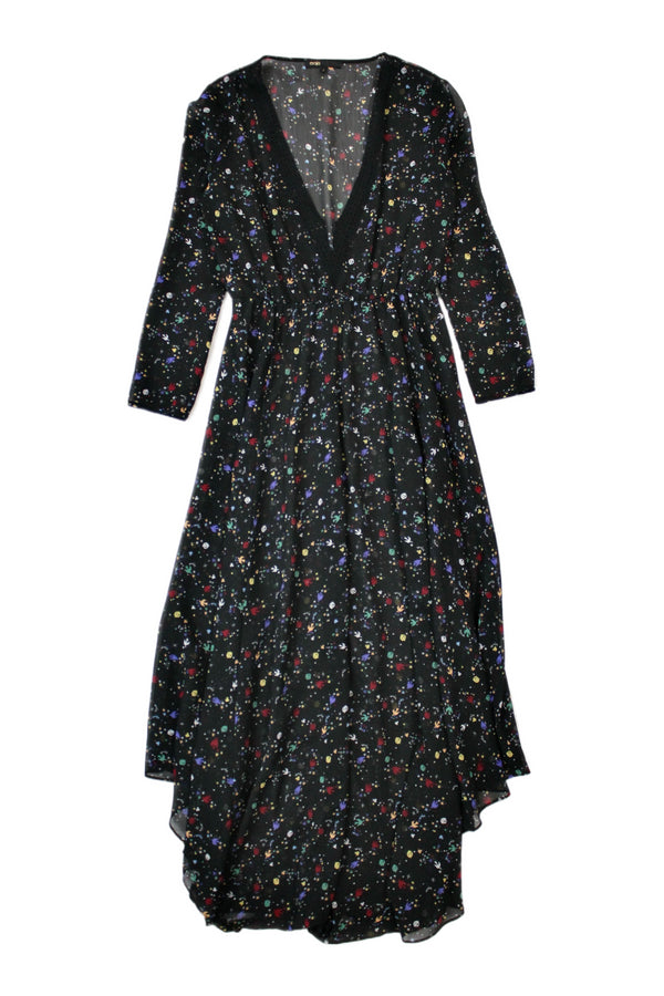 Maje - Chiffon Peace Print Dress