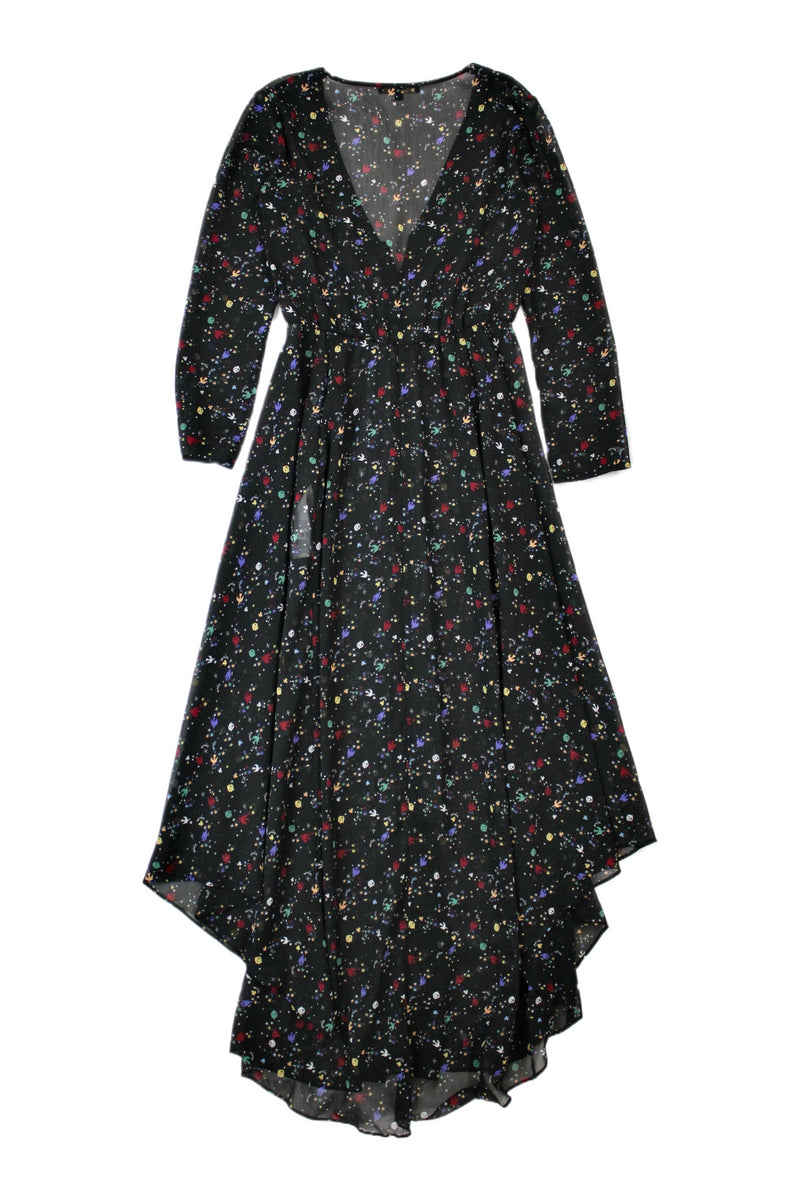 Maje - Chiffon Peace Print Dress