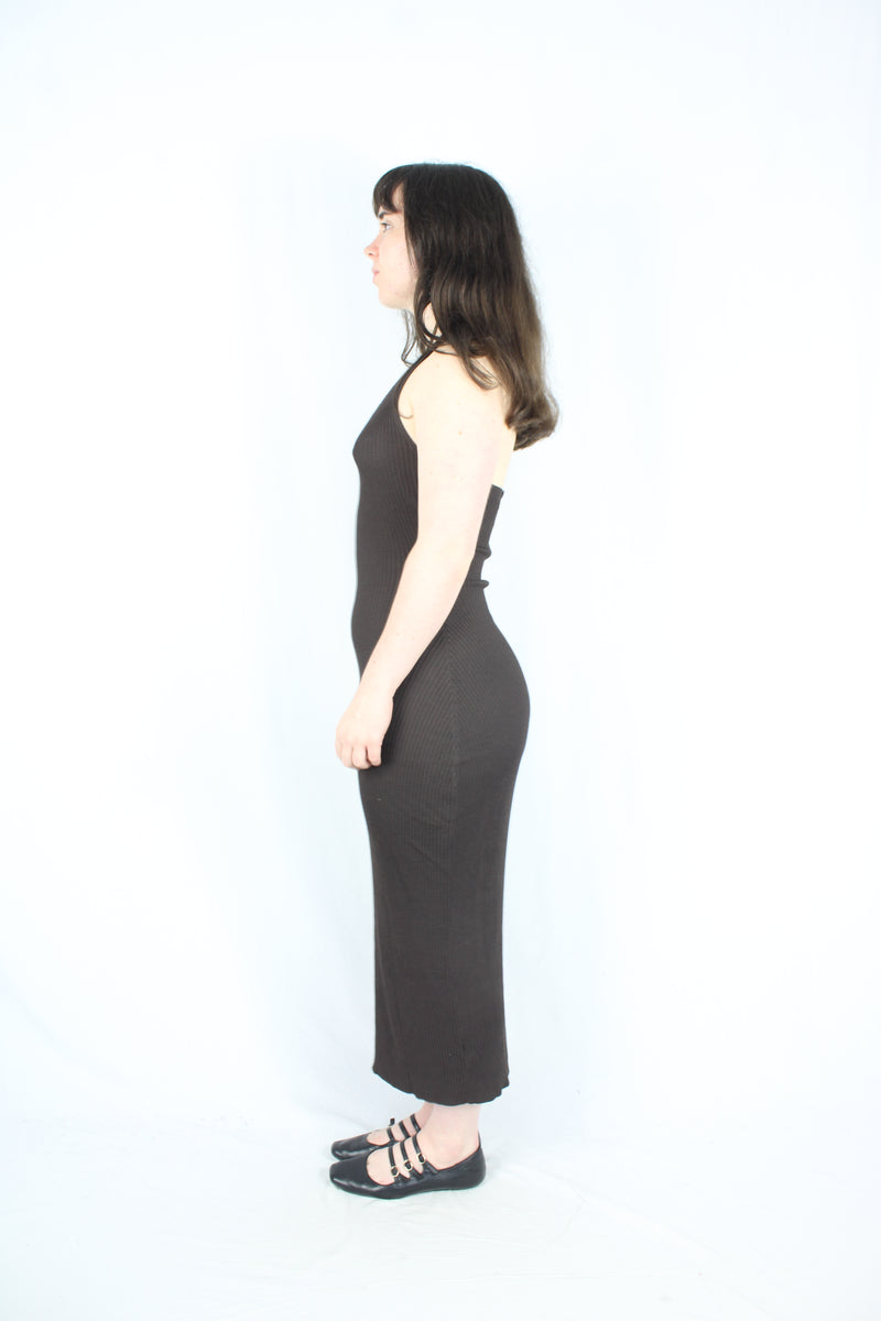 Ruby - Ribbed Halter Dress