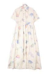 Jag - Linen Shell Print Dress