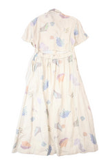 Jag - Linen Shell Print Dress