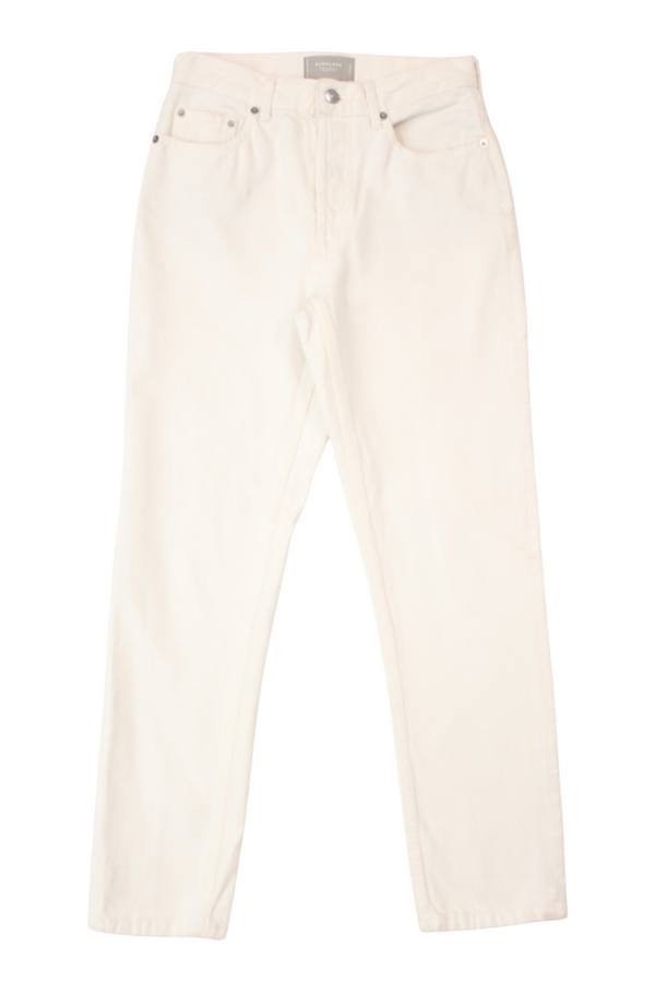 Everlane - Slim White Jeans