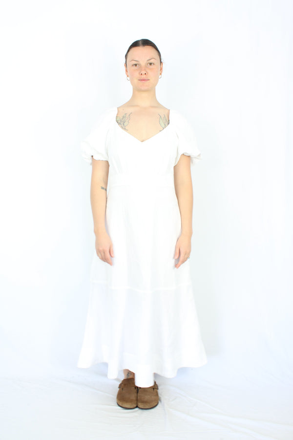 Country Road - White Flowy Dress