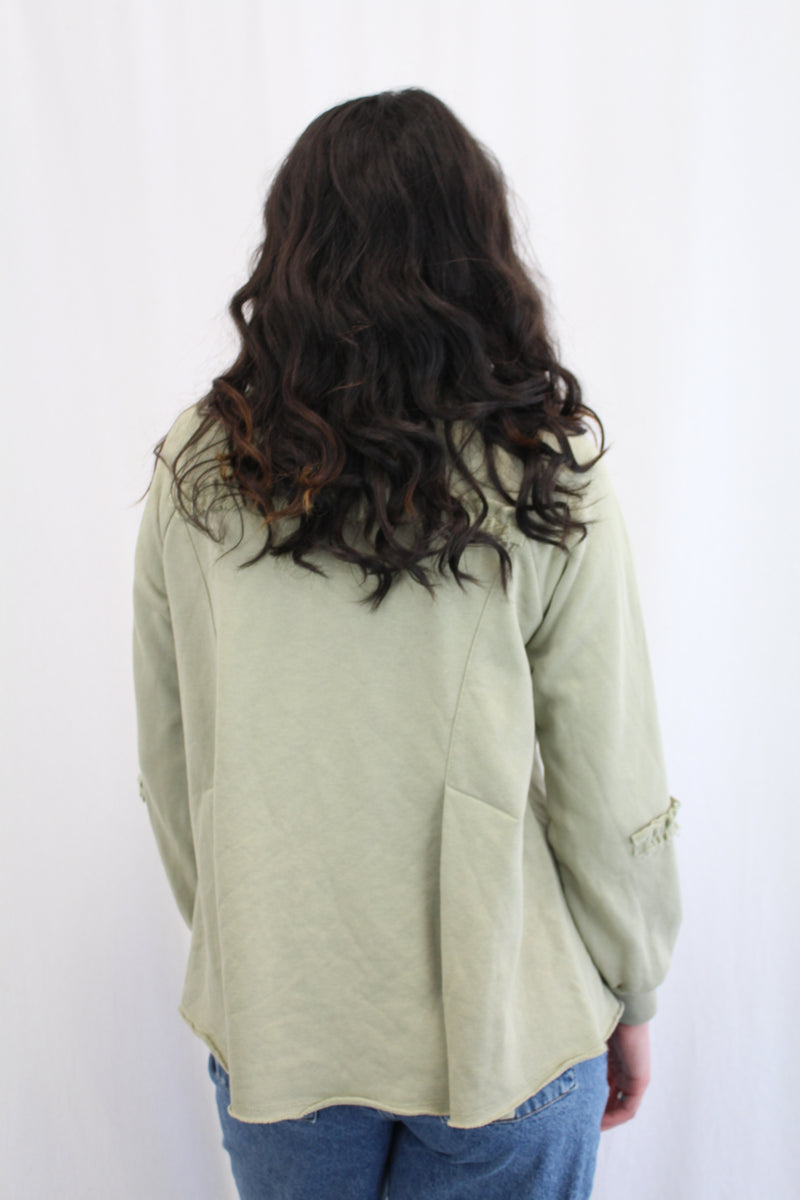 Madly Sweetly - Pleated Sweatshirt