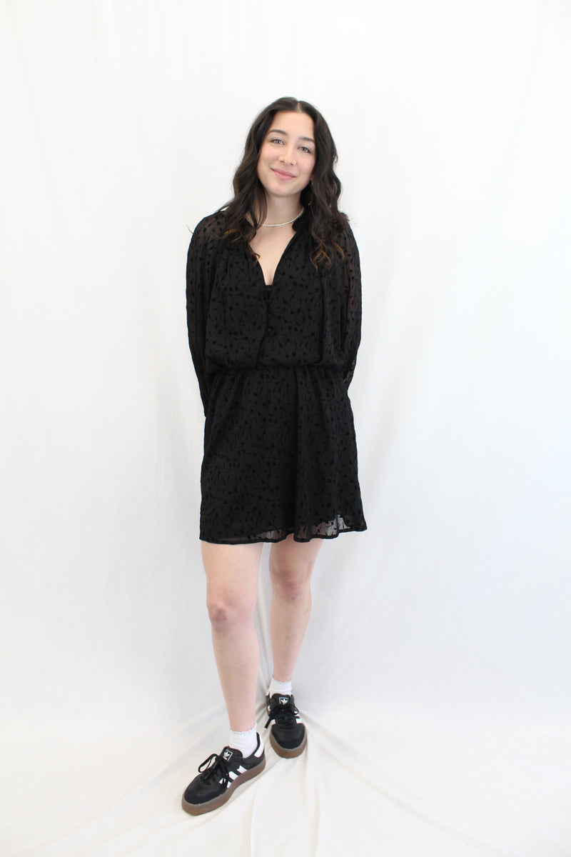 Zara - Velvet Floral Mini NWT