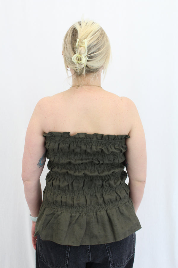 Marle - Shirred Sleeveless Top