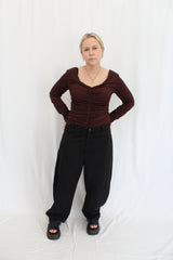 Bassike - 'Cotton Twill Barrel Leg Pant'