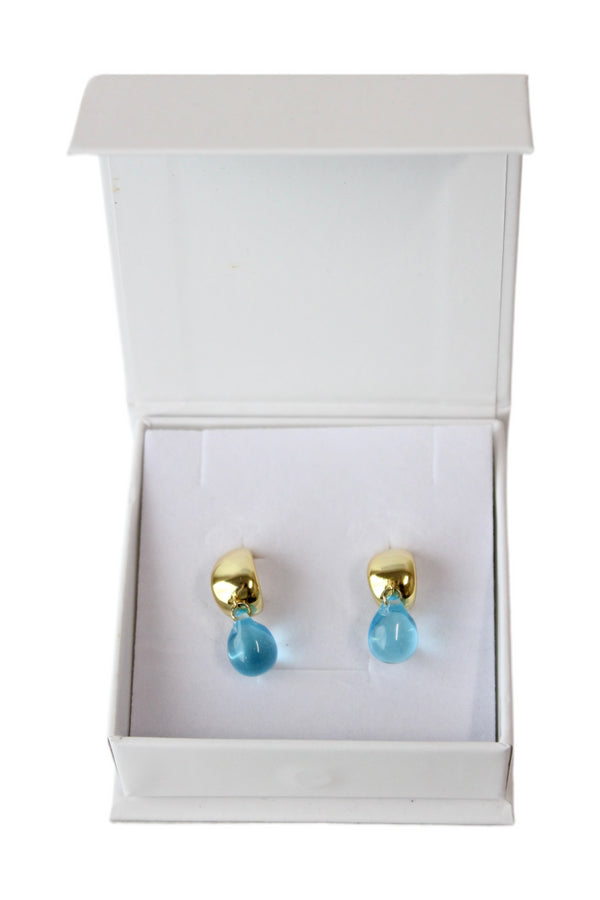 Annele - "Aqua Drop" Earrings