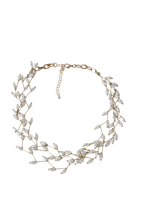 Delicate Pearl & Gold Necklace